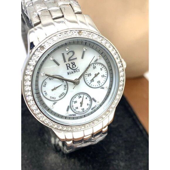 Roberto Bianci Women's Watch RB0840 Valentini Quartz Mother of Pearl Dial Gemmed - Picture 13 of 14